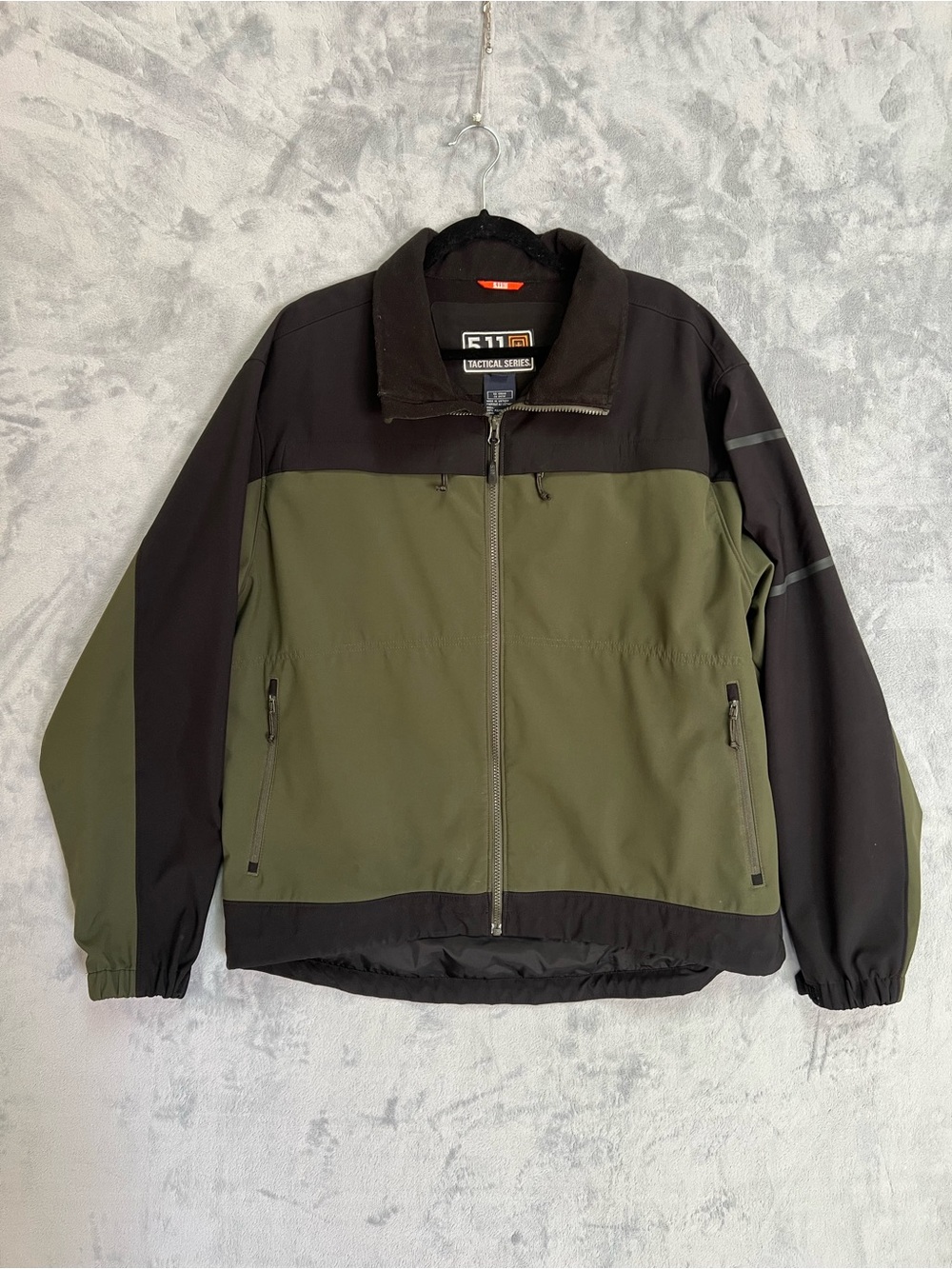5.11 Tactical Chameleon Softshell Jacket 2.0 Mens XL Green Black Full Zip Coat